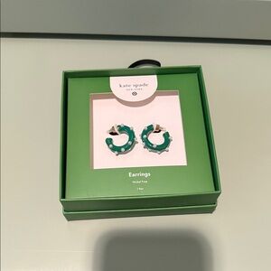Kate Spade Emerald Green Studded Earrings